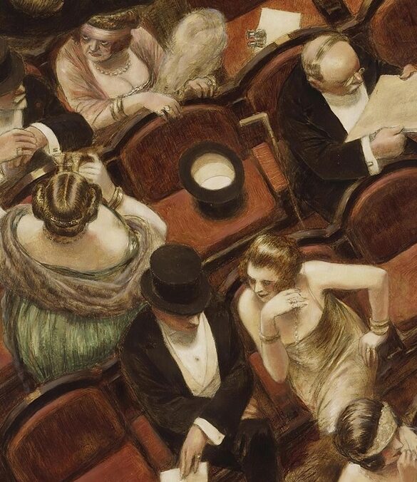 Au Theatre by Albert Guillaume (Fork With No Name)