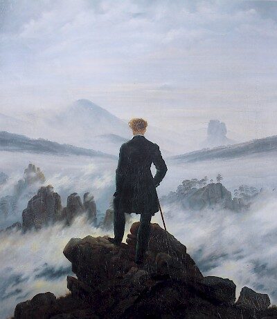 The wanderer above the sea of fog by Caspar David Friedrich (Fork With No Name)