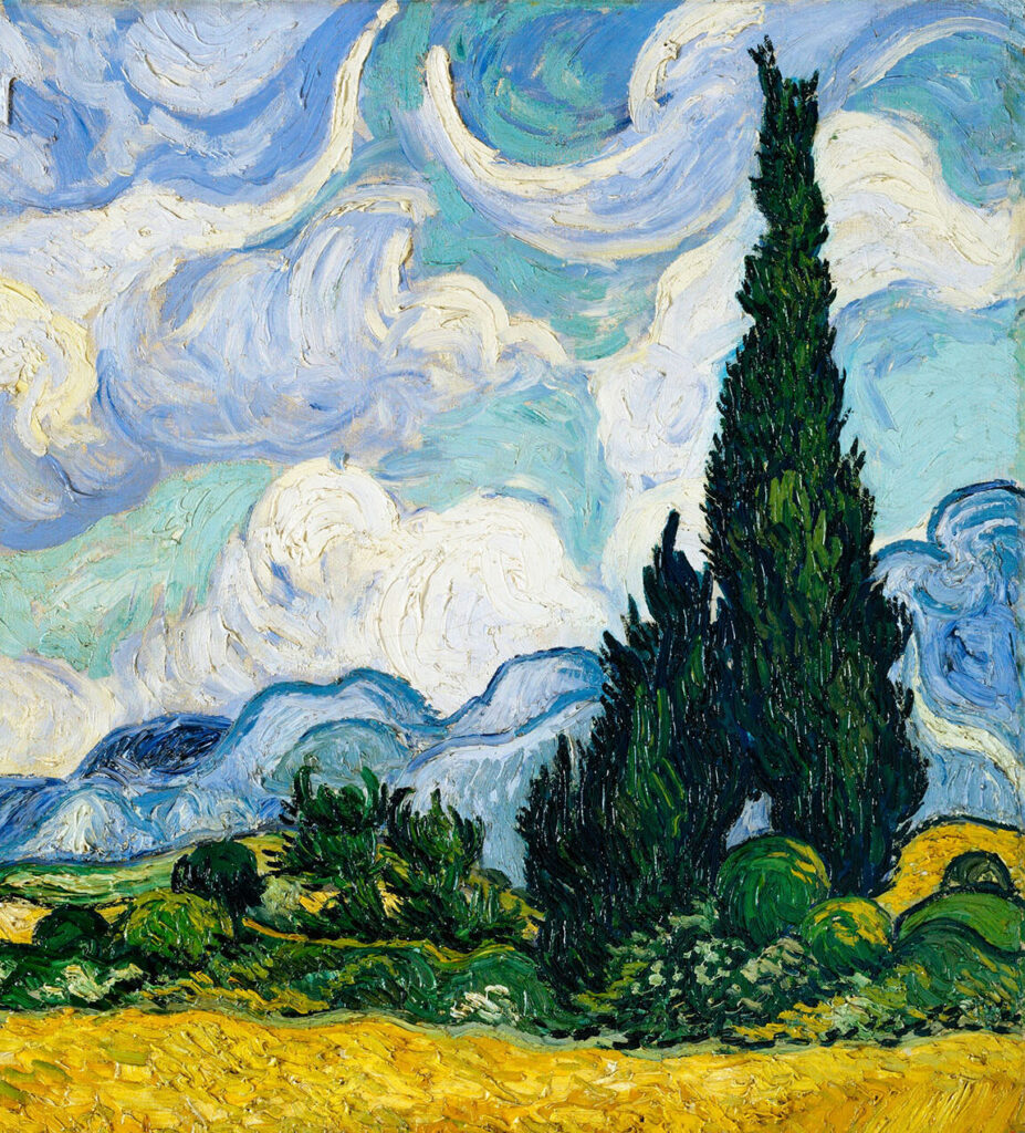 Wheat Field with Cypresses by Vincent Van Gogh (Fork With No Name)